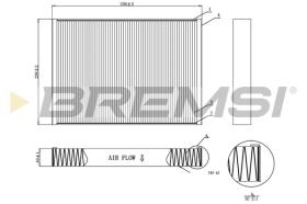 BREMSI FC0952 - CABIN FILTER VOLVO