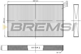 BREMSI FC0954 - CABIN FILTER MERCEDES-BENZ