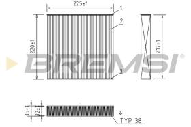  FC0973 - CABIN FILTER PEUGEOT, CITROEN