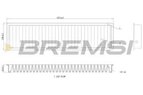 BREMSI FC0986 - CABIN FILTER MINI