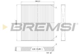 BREMSI FC0988 - CABIN FILTER MAZDA