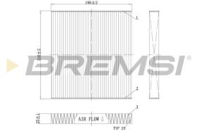 BREMSI FC0988C - CABIN FILTER MAZDA