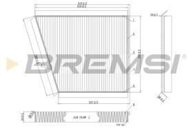 BREMSI FC0991 - CABIN FILTER MERCEDES-BENZ