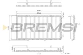 BREMSI FC0998 - CABIN FILTER RENAULT, NISSAN, OPEL