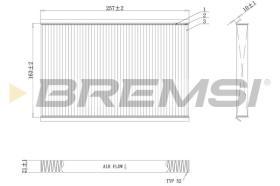 BREMSI FC1324 - CABIN FILTER FIAT