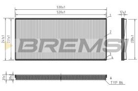 BREMSI FC1326 - CABIN FILTER BMW