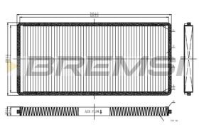 BREMSI FC1326C - CABIN FILTER BMW, LAND ROVER