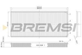 BREMSI FC1335 - CABIN FILTER MERCEDES-BENZ, VW