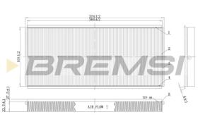 BREMSI FC1335C - CABIN FILTER MERCEDES-BENZ, VW