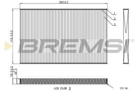 BREMSI FC1404 - CABIN FILTER RENAULT