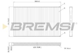 BREMSI FC1404A - CABIN FILTER RENAULT