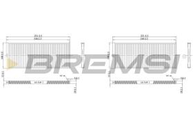 BREMSI FC1529 - CABIN FILTER HYUNDAI