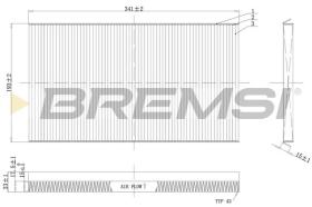 BREMSI FC1537C - CABIN FILTER OPEL