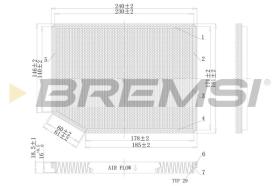 BREMSI FC1542C - CABIN FILTER RENAULT, VW