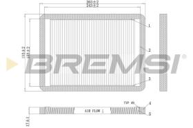 BREMSI FC1547 - CABIN FILTER RENAULT