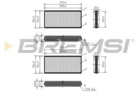 BREMSI FC1551 - CABIN FILTER MERCEDES-BENZ, MAYBACH