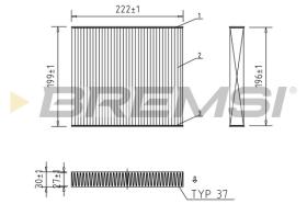  FC1563 - CABIN FILTER ROVER, HONDA