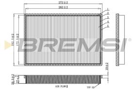 BREMSI FC1927 - CABIN FILTER PEUGEOT