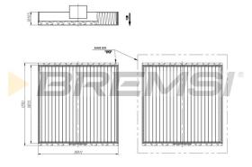 BREMSI FC1934 - CABIN FILTER RENAULT