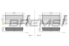 BREMSI FC1935 - CABIN FILTER OPEL