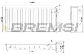 BREMSI FC1944C - CABIN FILTER CITROEN