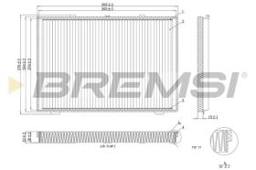 BREMSI FC1946 - CABIN FILTER MG, ROVER