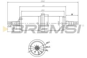 BREMSI FE0036 - FUEL FILTER