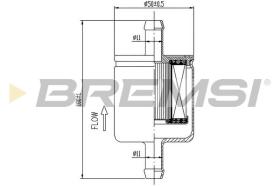 BREMSI FE0038 - FUEL FILTER