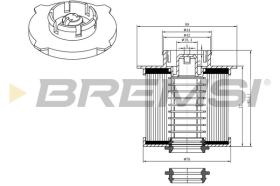 BREMSI FE0042 - FUEL FILTER OPEL, CHEVROLET, CADILLAC