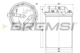 BREMSI FE0043 - FUEL FILTER VW, AUDI, SKODA, SEAT