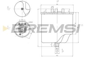 BREMSI FE0045 - FUEL FILTER FORD, VOLVO, MAZDA