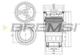 BREMSI FE0046 - FUEL FILTER TOYOTA, MAZDA, SUBARU