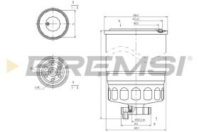 BREMSI FE0047 - FUEL FILTER FIAT, PEUGEOT, CITROEN