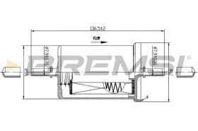  FE0061 - FUEL FILTER RENAULT, NISSAN, OPEL, ARO