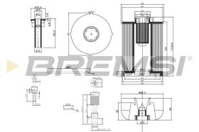 BREMSI FE0337 - FUEL FILTER FIAT, MERCEDES-BENZ, OPEL