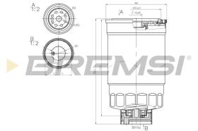 BREMSI FE0348 - FUEL FILTER HYUNDAI, KIA