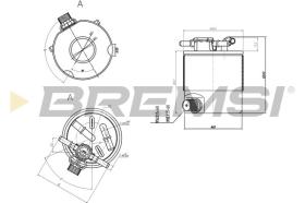 BREMSI FE0357 - FUEL FILTER RENAULT, NISSAN