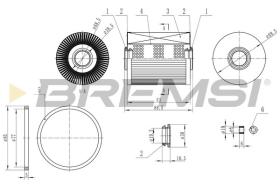 BREMSI FE0770 - FUEL FILTER RENAULT, NISSAN, OPEL