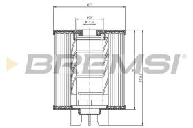 BREMSI FE0775 - FUEL FILTER AUDI