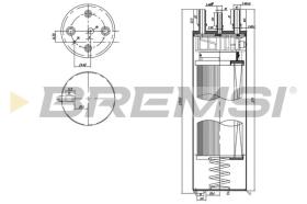 BREMSI FE0779 - FUEL FILTER VW