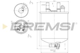 BREMSI FE0784 - FUEL FILTER RENAULT