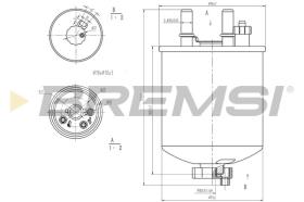 BREMSI FE0785 - FUEL FILTER RENAULT