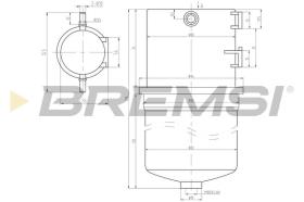 BREMSI FE0788 - FUEL FILTER VW