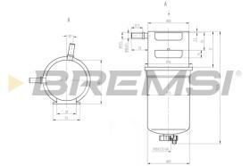 BREMSI FE0790 - FUEL FILTER VW