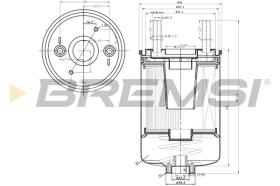 BREMSI FE0791 - FUEL FILTER RENAULT