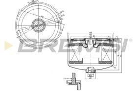 BREMSI FE0795 - FUEL FILTER LAND ROVER