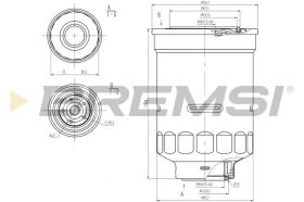 BREMSI FE0798 - FUEL FILTER FORD, TOYOTA, VW, METROCAB