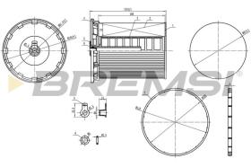 BREMSI FE0802 - FUEL FILTER VW, AUDI, BENTLEY