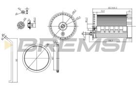 BREMSI FE0803 - FUEL FILTER VW, AUDI, SEAT, SKODA