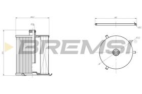 BREMSI FE0805 - FUEL FILTER TOYOTA